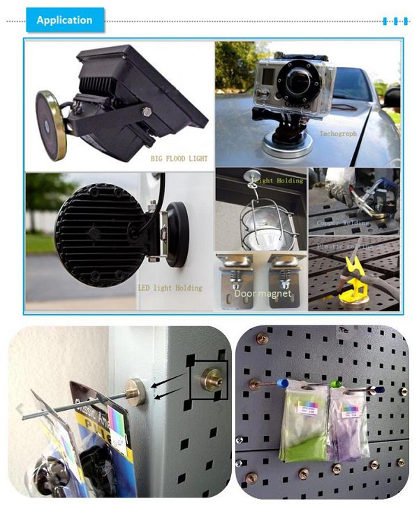 NdFeB pot magnet with internal threaded Stud Holding Magnets